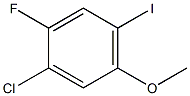 1-Chloro-2-fluoro-4-iodo-5-methoxy-benzene Struktur