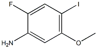 2-Fluoro-4-iodo-5-methoxy-phenylamine Struktur