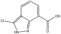 3-Chloro-2H-indazole-7-carboxylic acid,,结构式