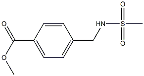 4-(Methanesulfonylamino-methyl)-benzoic acid methyl ester Struktur