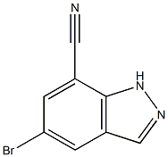5-Bromo-1H-indazole-7-carbonitrile Struktur