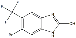 6-Bromo-5-trifluoromethyl-1H-benzoimidazol-2-ol Struktur
