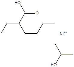 2-ethylhexanoic acid monoisopropanol nickel (II) Struktur