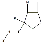 4,4-difluoro-6-azabicyclo[3.2.0]heptane hydrochloride Structure