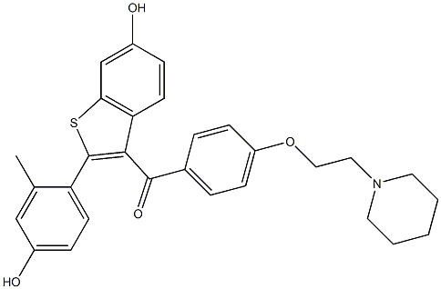 Methyl Raloxifene Struktur