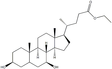 熊去氧胆酸乙酯, 69519-36-4, 结构式
