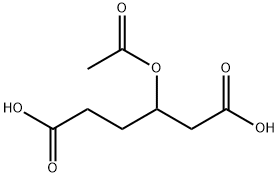 3-(Acetyloxy)hexanedioic Acid Structure