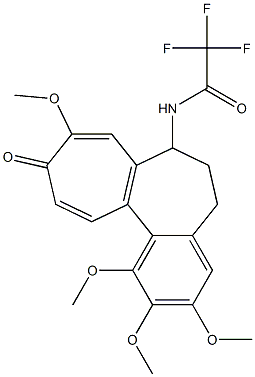 2,2,2-Trifluoro-N-(5,6,7,10-tetrahydro-1,2,3,9-tetramethoxy-10-oxobenzo[a]heptalen-7-yl)acetamide Structure