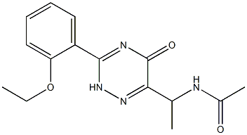 N-[1-[3-(2-Ethoxyphenyl)-2,5-dihydro-5-oxo-1,2,4-triazin-6-yl]ethyl]acetamide Structure