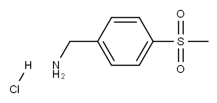 4-(甲基磺酰基)苄胺盐酸盐, , 结构式
