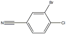 3-溴-4-氯苯腈,,结构式