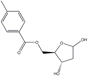 2-Deoxy-D-erythro-pentofuranose 5-(4-Methylbenzoate) Struktur
