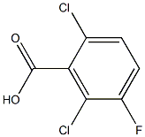 2,6-二氯-5-氟苯甲酸,,结构式