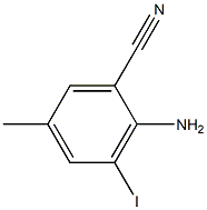 2-Amino-3-iodo-5-methyl-benzonitrile Struktur