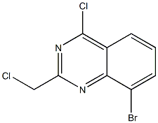 8-Bromo-4-chloro-2-chloromethyl-quinazoline Structure