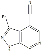 3-Bromo-1H-pyrazolo[3,4-c]pyridine-4-carbonitrile Structure