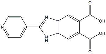 2 - (吡啶- 4 -基) - 3A,7A -二氢- 1H -苯并[ D ]咪唑- 5,6 -二羧酸 结构式