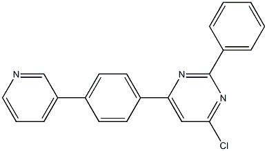 4-chloro-2-phenyl-6-(4-(pyridin-3-yl)phenyl)pyrimidine Structure