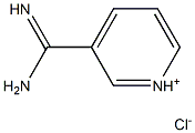3-carbamimidoylpyridin-1-ium chloride Struktur