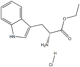 D-色氨酸乙酯盐酸盐,,结构式