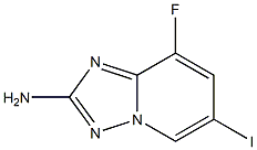 8-Fluoro-6-iodo-[1,2,4]triazolo[1,5-a]pyridin-2-ylamine 结构式