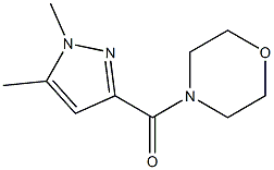 (1,5-dimethyl-1H-pyrazol-3-yl)(morpholino)methanone Struktur