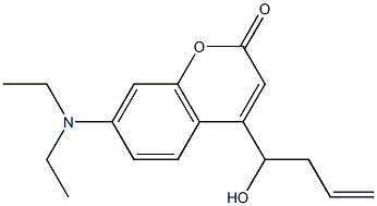7-(diethylamino)-4-(1-hydroxybut-3-en-1-yl)-2H-chromen-2-one Structure
