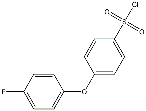 4-(4-氟苯氧基)苯磺酰氯, , 结构式