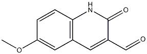 6-METHOXY-2-OXO-1,2-DIHYDRO-QUINOLINE-3-CARBALDEHYDE Structure