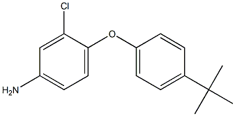 4-[4-(TERT-BUTYL)PHENOXY]-3-CHLOROPHENYLAMINE Structure