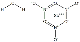 SCANDIUM NITRATE HYDRATE 99.999% 化学構造式