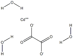 Cadmium oxalate trihydrate Struktur