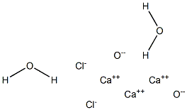 Calcium chloride oxide dihydrate Struktur