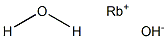 Rubidium hydroxide monohydrate Struktur
