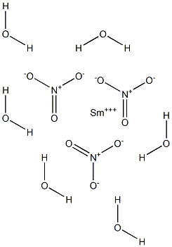 Samarium(III) nitrate hexahydrate Struktur