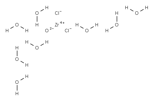 Zirconium oxide dichloride octahydrate Structure