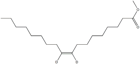 Oleic Acid-9,10-D2 Methyl Ester (cis) 结构式