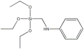 Anilino-methyl triethoxy silicane Struktur