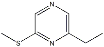 2-methylthio-6-ethylpyrazine Structure