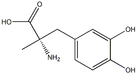 (2S)-2-氨基-3-(3,4-二羟基苯基)-2-甲基丙酸, , 结构式