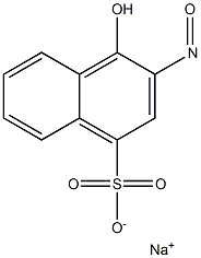 2-亚硝基-1-萘酚-4-磺酸钠 结构式