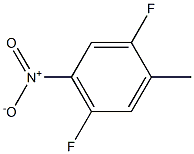 1,4-二氟-2-甲基-5-硝基苯,,结构式