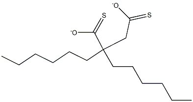 二己基硫代丁二酸钠, , 结构式