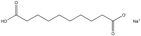 Sebacic acid monosodium salt Struktur