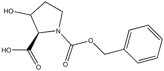 CBZ-D-hydroxyproline Structure