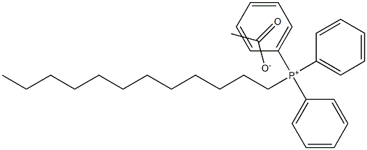 Dodecyltriphenylphosphonium acetate Structure