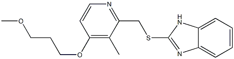 2-{[4-(3-methoxypropoxy)-3-methylpyridin-2-yl]-methylthio}1H-benzimidazole Structure