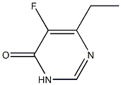 6-乙基-5-氟嘧啶-4-酮 结构式