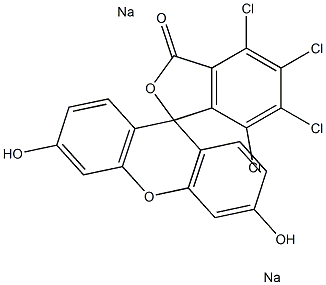 四氯荧光素二钠,,结构式