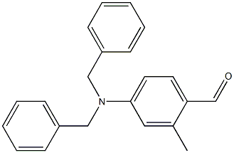 N,N-dibenzyl-4-amino-2-methylbenzaldehyde 化学構造式